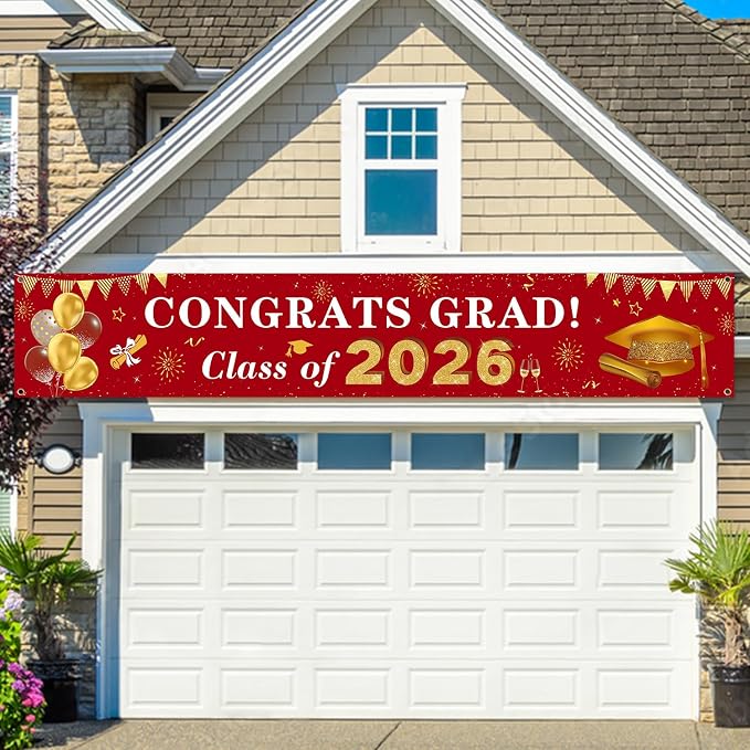 2026 Graduation Decorations Congrats Grad Class of 2026 Banner - Image 5