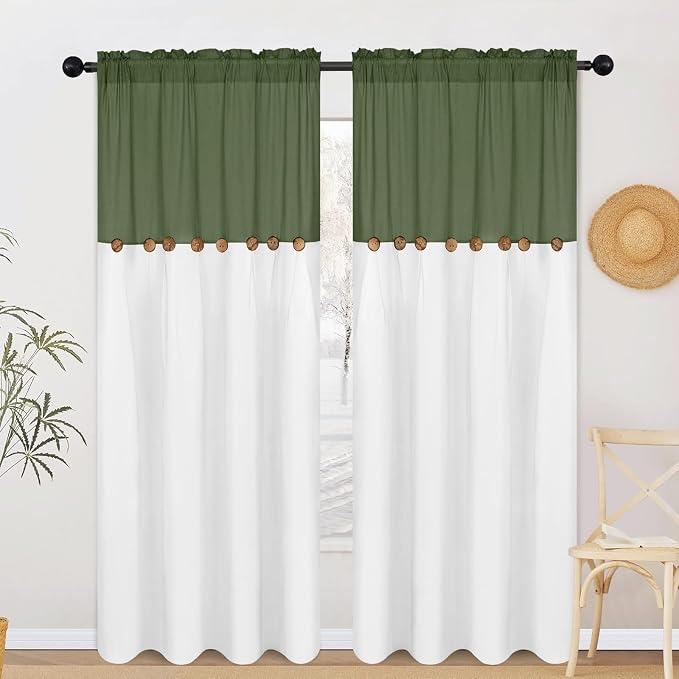 Farmhouse Cotton Linen Curtains - Image 7