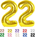 22 Balloon Numbers 40Inch for 12 22th Year Old Birthday Decorations, Inflation by Mluchee