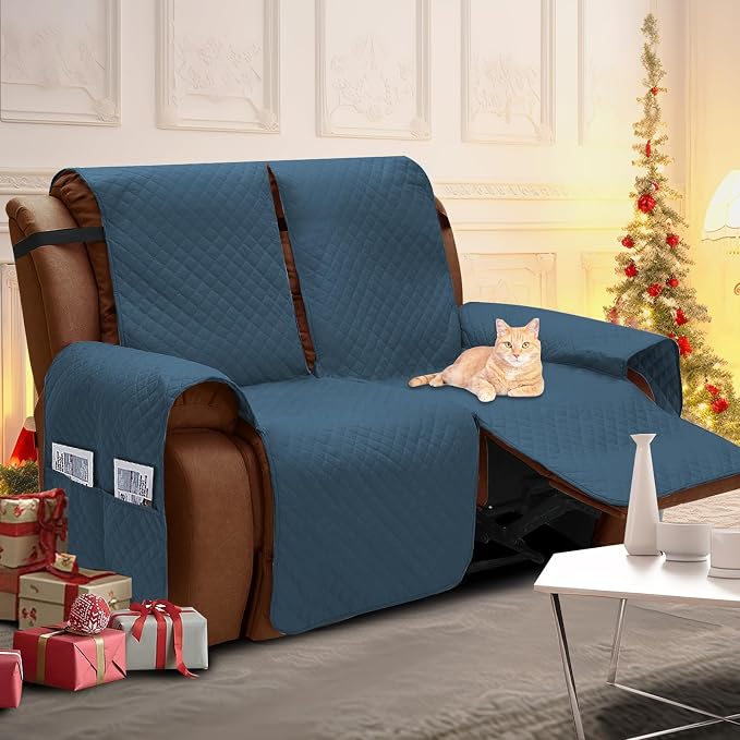 XINEAGE Water Resistant Recliner Cover, 2 Seat Loveseat Covers - Image 2