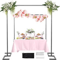 8.2FT Square Wedding Arch, Metal Backdrop Stand Heavy Duty Adjustable | Extra 2 by WellSign