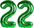 Number Balloons Dark Green 22 Balloon 40 inch by Enyeopd