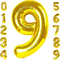 Number Balloon Gold Number 9 for 9 19 Birthday Party Decorations, 40 Inch | by Mluchee