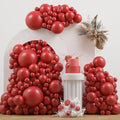 Double Stuffed Red Balloons Different Size 115Pcs 5/10/12/18 Inch Rudy Red by JZCZOEB