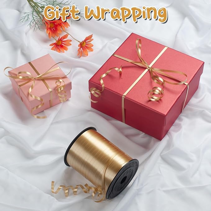 500 Yard Gold Curling Ribbon, 3/16" Thin Balloon Ribbon String, New Year and - Image 3