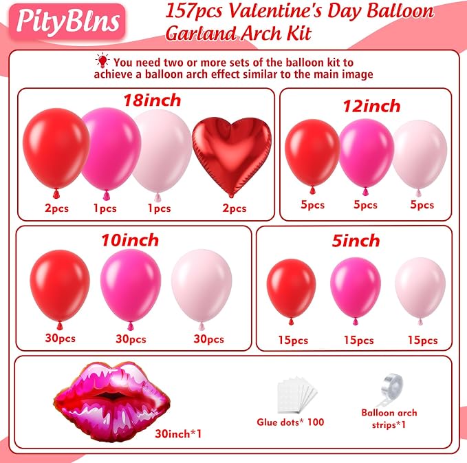 Valentine's Day Balloon Arch Kit - Image 2