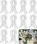 10 Pack Clear Balloon Arch Clips, Transparent Backdrop Spring Clamps, 3.5inch by Unknown