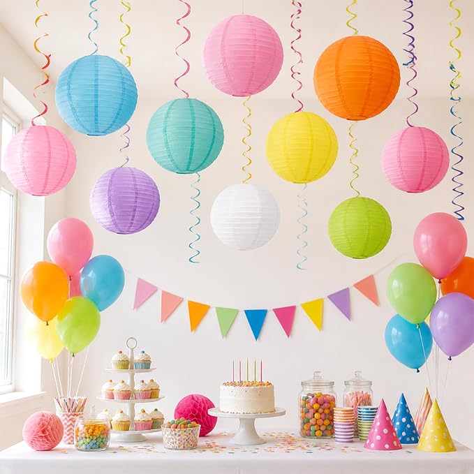 30 Pcs 6 Inch White Paper Lanterns Party Decorations - Image 6