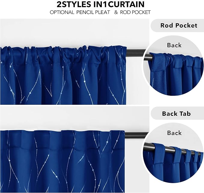 Deconovo Blackout Back Tab Curtains - Image 4