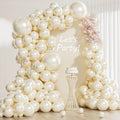 118Pcs Pearl Balloon Garland Arch Kit by Unknown