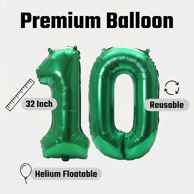 YPSelected 32 Inch Large Foil Helium Number Balloon Birthday Wedding Party 0-9 - Image 7