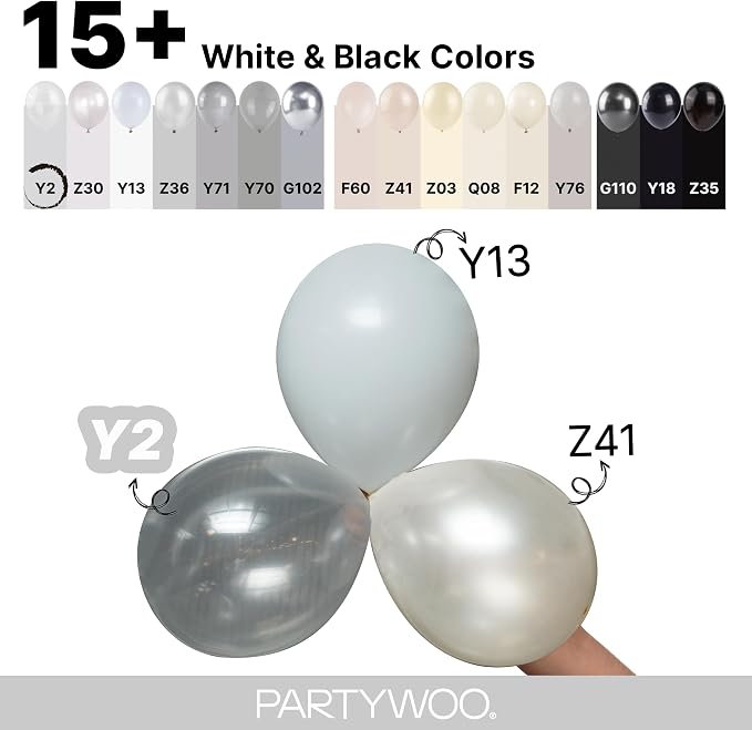 PartyWoo Clear Balloons 152pcs Different Sizes of 18 12 10 5 Inch | Balloons - Image 4