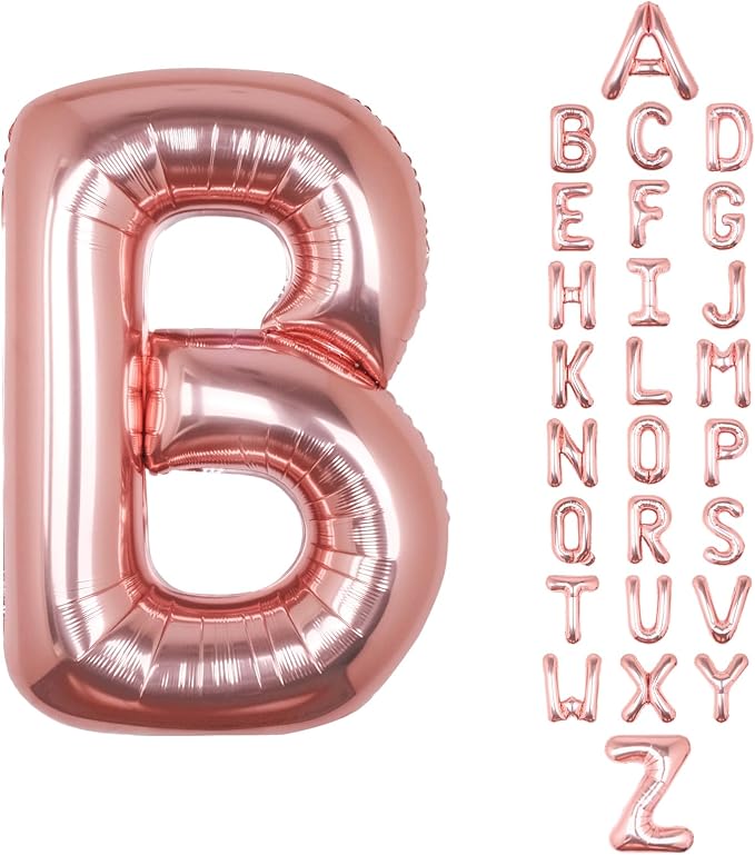 Letter Balloons Rose Gold 40 Inch B Large Big Foil Mylar Balloon | by Unknown