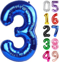 Navy Blue Number 3 Balloon 40 Inch, 3rd Birthday Decorations Men Women | Foil by IWERP