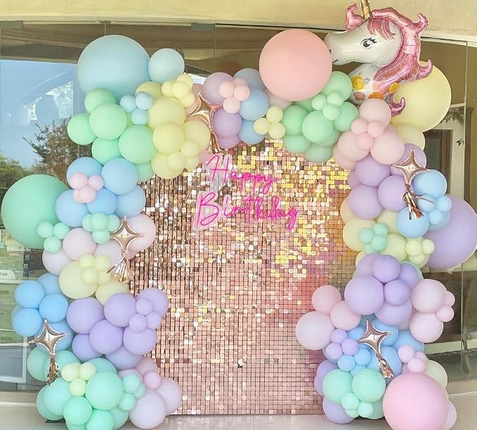 KBZVNAF Pastel Latex Party Balloons 50 Pack 12 inch | Multicolor Macaron Helium - Image 3