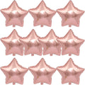 MEETINGU Rose Gold Metallic Balloons, 18 Inch Rose Gold Star Mylar Balloons 10 by MEETINGU