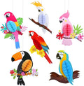 KESOTE Hawaiian Tropical Parrot Bird Honeycomb Hanging Party Decorations | by Kesote