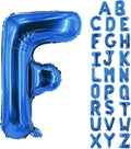Letter Balloons 40 Inch Blue Giant Alphabet Balloons Letter F | Foil Mylar Big by YUNSHANGMO