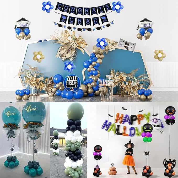 Decojoy Balloon Column Stand Kit Set of 2, 2IN1 Balloons Holder Sets Ballon - Image 6
