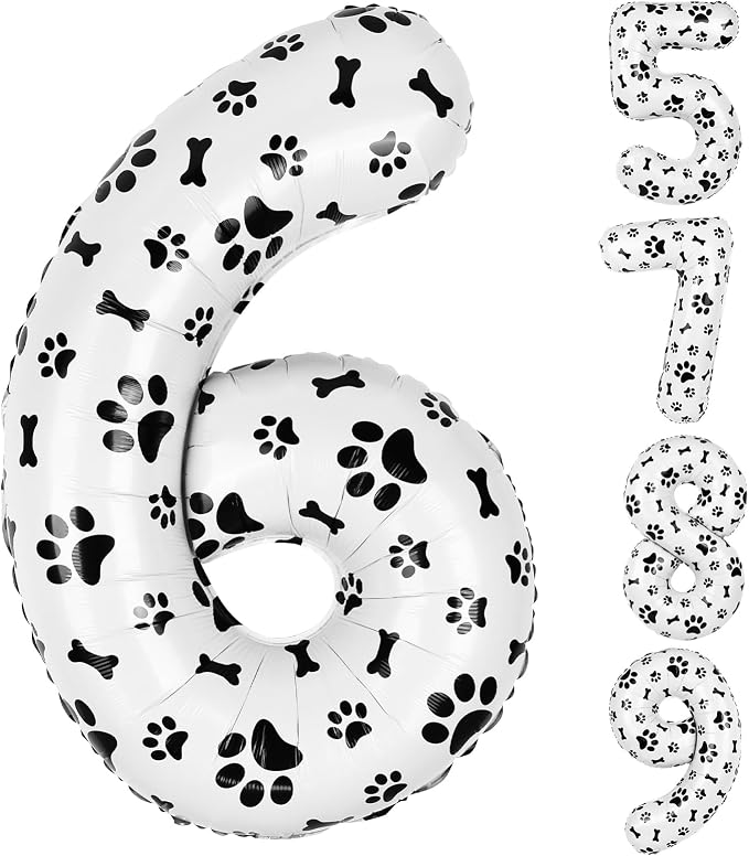40 Inch Dog Foil Birthday Balloons by AXBMM