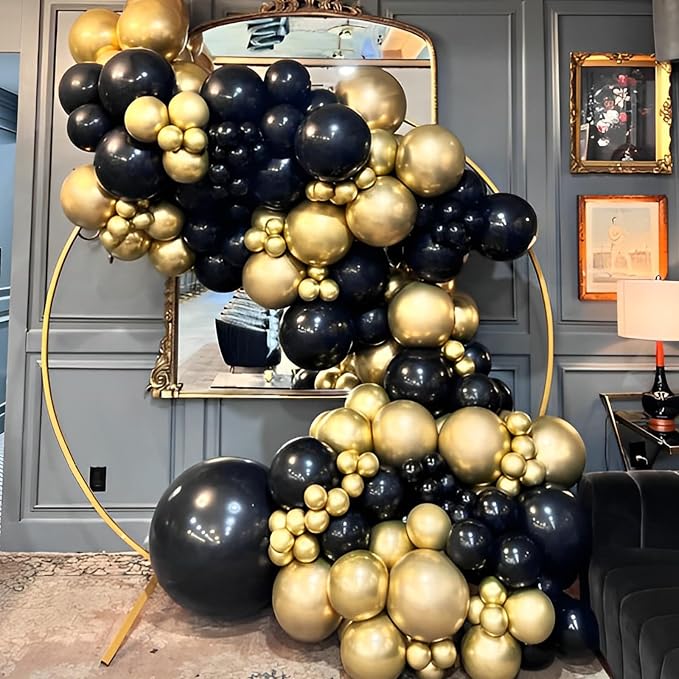 Voircoloria 110pcs Metallic Gold Chrome Latex Party Balloons, 12inch | - Image 7