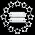 50 Pcs Balloon Arch Rings, Balloons Stand Connectors Clip Holders, Balloon Arch by Unknown