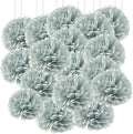 Qimoo 20pcs Gray Paper Pom Poms Decorations, DIY Decorative Tissue Paper by QIMOO