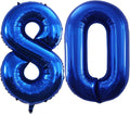 Number 80 Balloons for 80th Birthday Party Decorations, 42 Inch Jumbo Foil by GOER