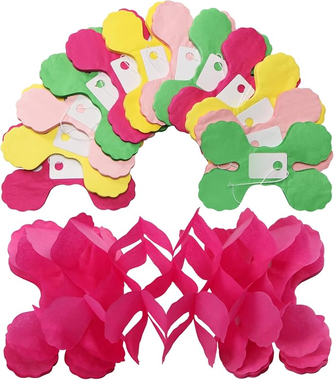 Hawaiian Luau Party-Decorations Streamer Garland - 157Ft Tropical Aloha Theme - Image 3
