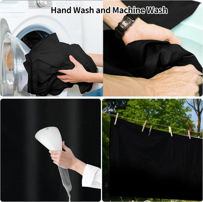 10 x 20 ft Backdrop Background Black Screen Black Backdrop for Photography Video Recording Picture Shooting high Density Polyester Fabric Pure Recording Parties Curtain