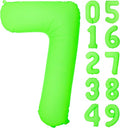 Green Birthday Number 7 Balloon 40 inch Fluorescent Green Number 7 | Helium by Exquisitehighqualitypartydecorationstomeetyoureveryneed%EF%BC%81