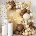 MEBAY Boho Brown White Nude Balloon Garland Arch Kit by MEBAY