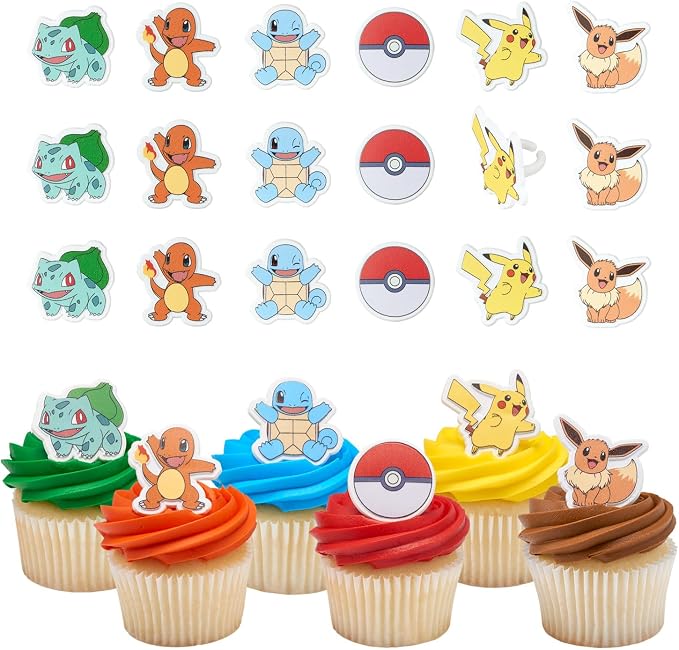 DecoPac Pokémon Rings, Cupcake Decorations by Decopac