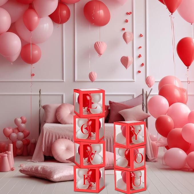 Thyle 12 Pcs Transparent Balloon Boxes Clear Balloon Boxes - Image 5