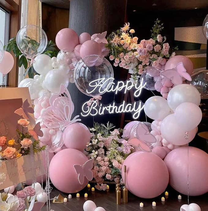 12 Inch Light Pink Balloons, Baby Shower, Graduate Party Decorations - Image 5