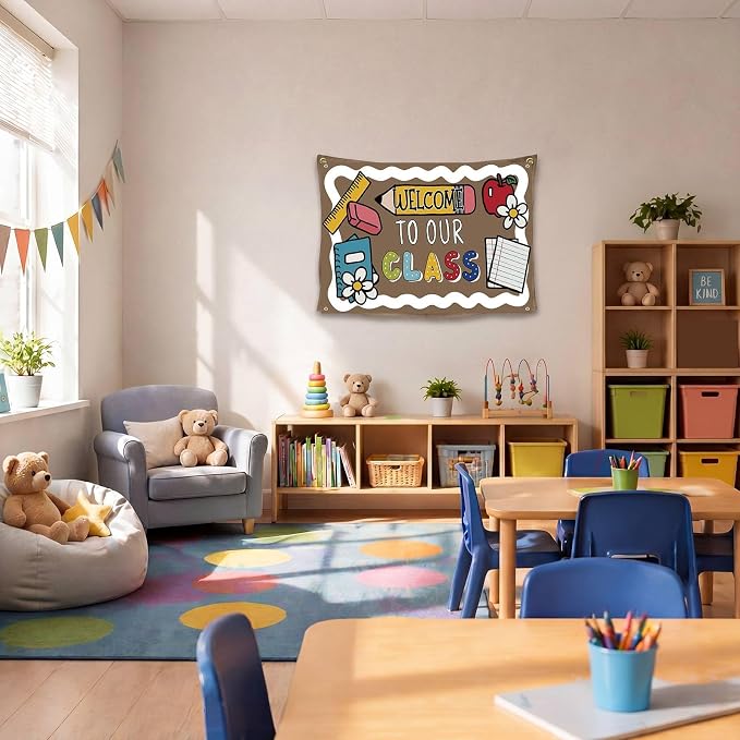 Gilprop Welcome to Our Class Wall Hanging Banner Back to School Decor, Cute - Image 5