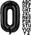 Lovoir 40 Inch Large Black Letter O Balloons Big Size Jumbo Mylar Foil Helium by Lovoir