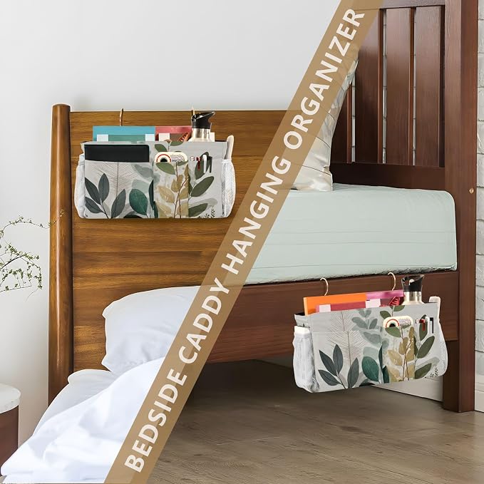 Bedside Caddy Hanging Bunk Bed Caddy Bed Organizer Hanging Pocket - Image 7