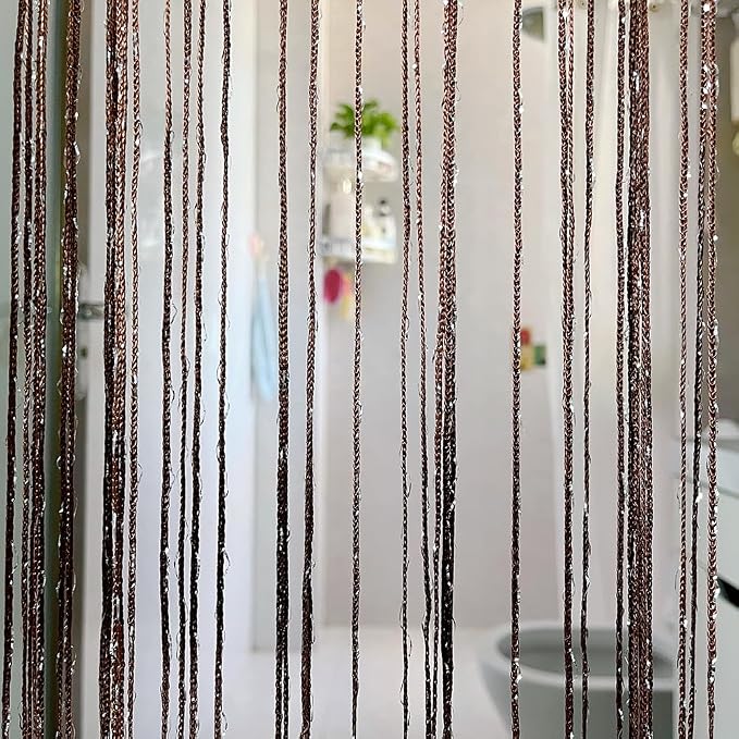 Home Decor Sequin Curtain for Doorway, Door String Curtains, 39x79 inch Hanging - Image 6