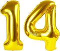 Numbers 13 Balloon 40Inch Gold Balloons by Argthjy