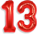 AULE 40 Inch Red 13 Balloon Number Foil 0-9 Birthday Big Numbers | Birthday by AULE