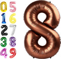 Number 7 Balloons 40 Inch Coffee Brown Balloon by Argthjy