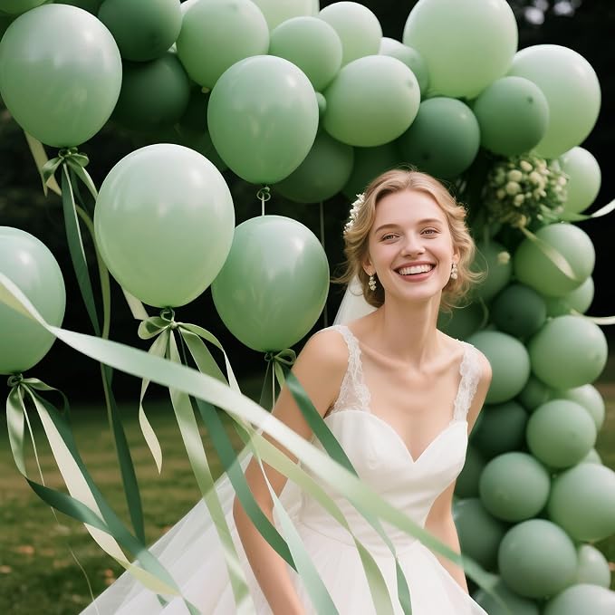 200pcs Sage Green Balloons 5 Inch, Small Mini Latex Balloons - Image 4