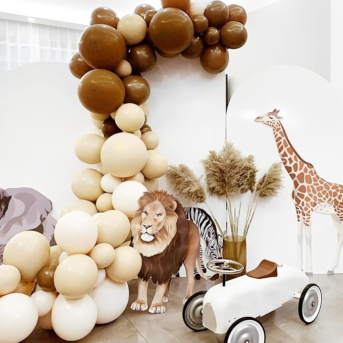 Voircoloria 66pcs Brown Latex Party Balloons, 12inch | - Image 7
