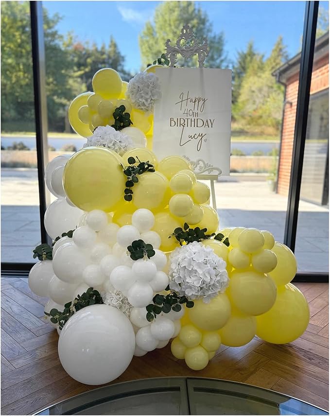 Light Yellow Latex Balloons, Baby Shower, Gender Reveal Party Decorations - Image 8