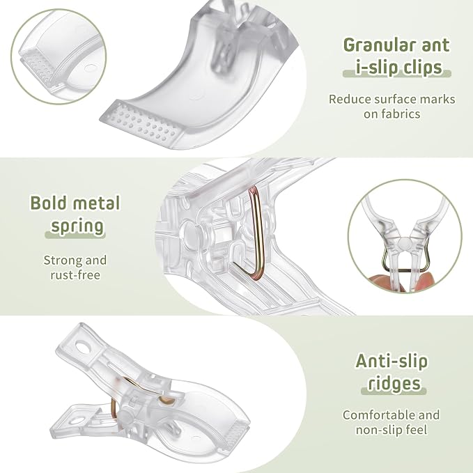 LemonRoad 16 Pcs 2.6" Clips for Balloon Arch Clear Heavy Duty 1.2" Opening - Image 4