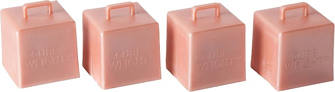 Creative Balloons™ Cube Weight – 65 g Metallic Rose Gold Balloon Weights by CreativeBalloonsManufacturing