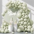 Awenztech 122pcs Sage Green Latex Balloons in 18 12 10 5 inches | Wedding by Awenztech