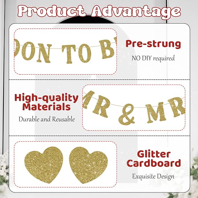 Soon To Be Mr & Mrs Sign Banner - Image 3