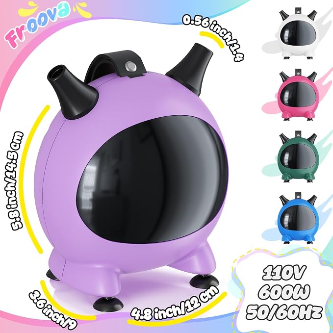 Balloon Pump Electric, Portable Balloons Inflator Air Pump Dual Nozzle - Image 2